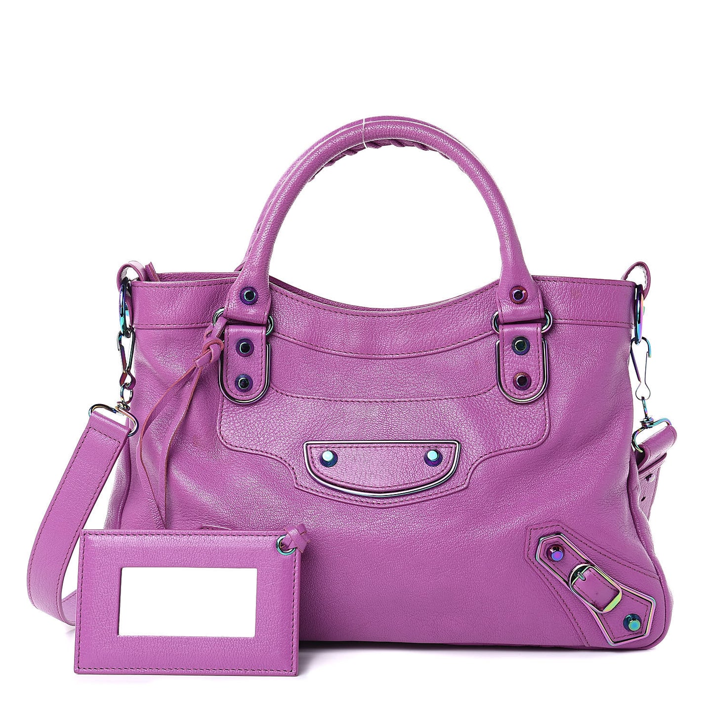 Chevre Iridescent Metallic Edge Hardware Town