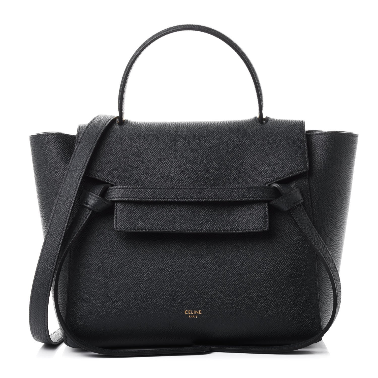 Celine Grained Calfskin Micro Belt Bag Midnight 1 of 4