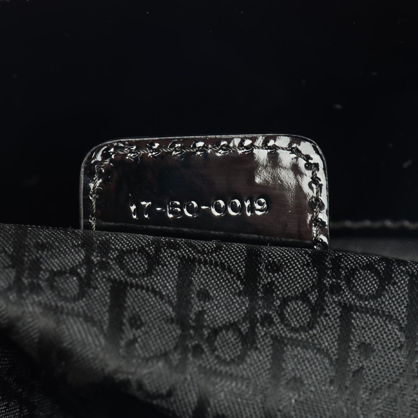 Patent Cannage Large Lady Dior Black
