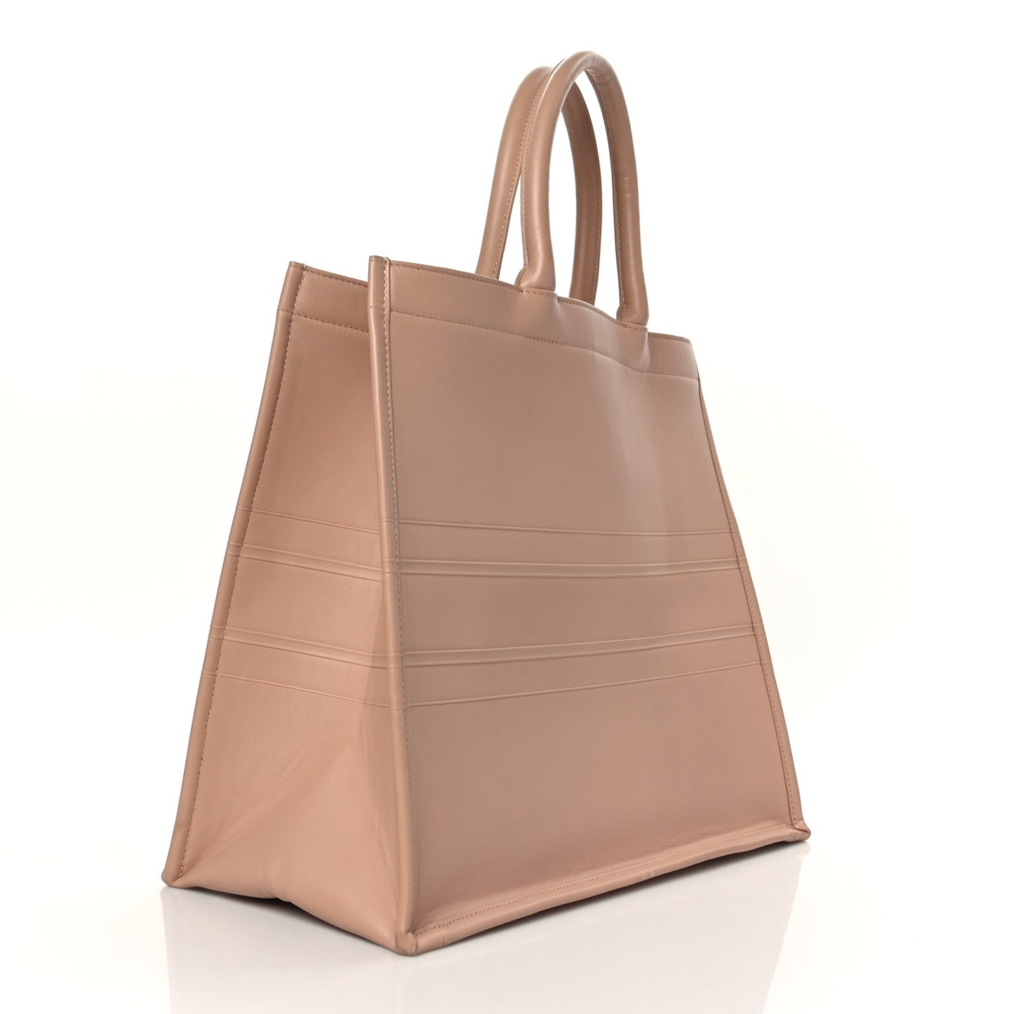 Calfskin Embossed Large Book Tote Rose de Vents