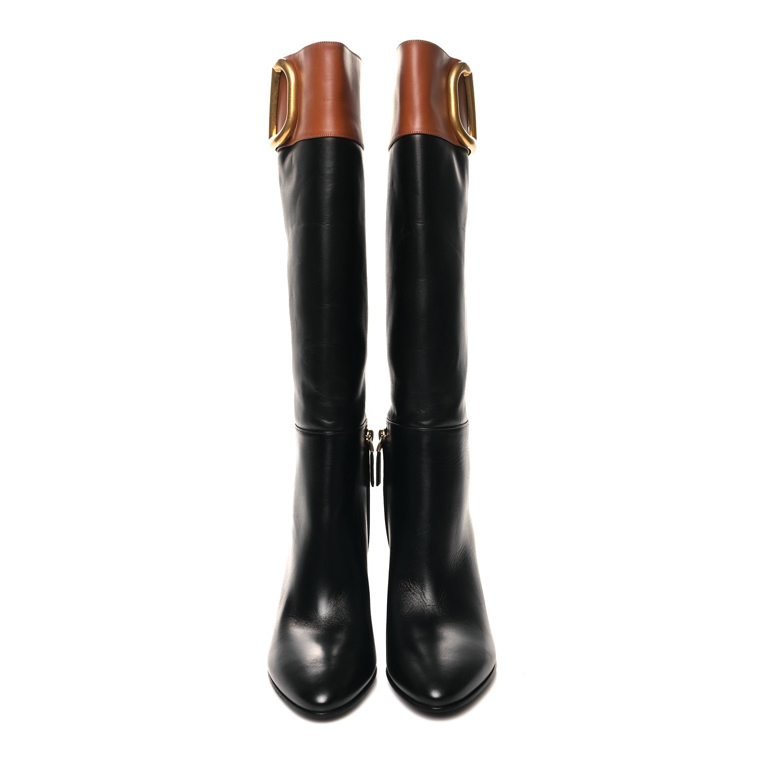 Valentino Garavani Calfskin Vlogo Knee High 85mm Boots 40 Black 2 of 9