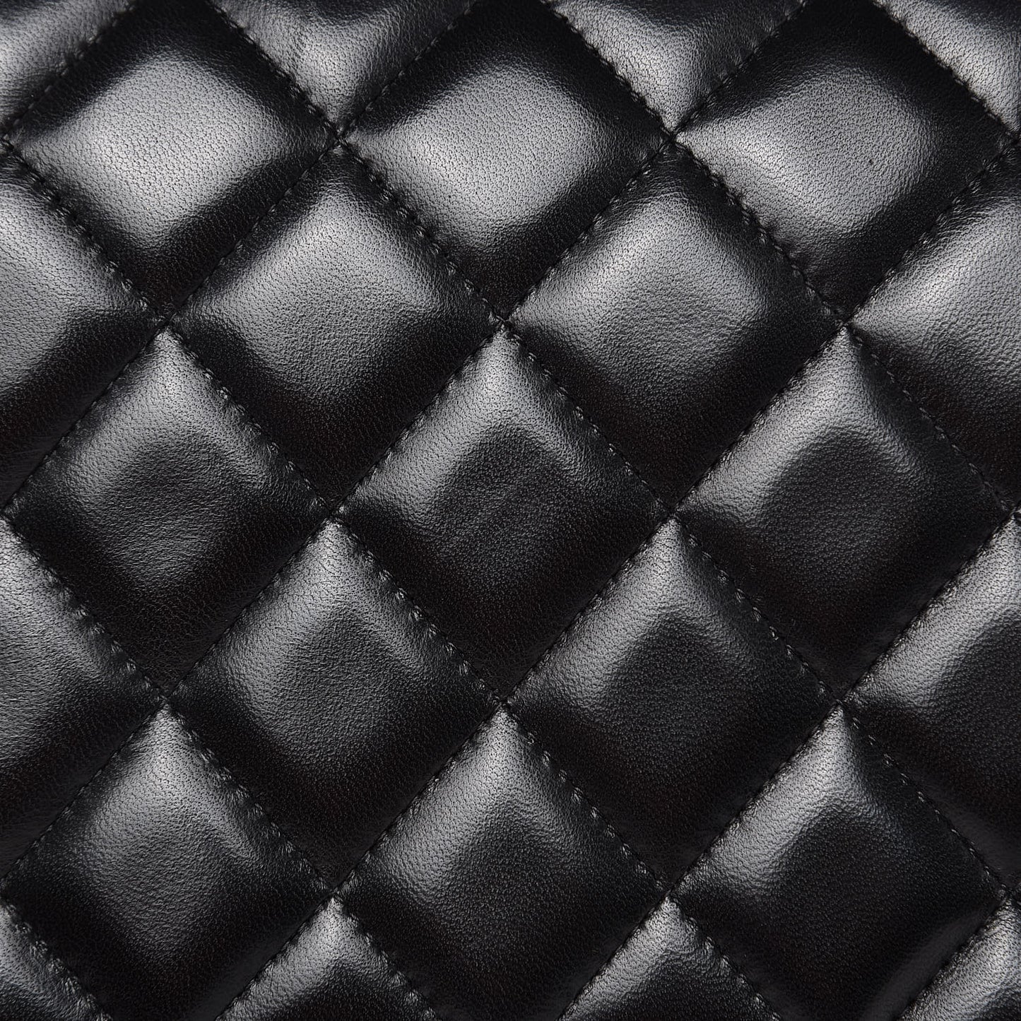 Lambskin Quilted Maxi Double Flap Black
