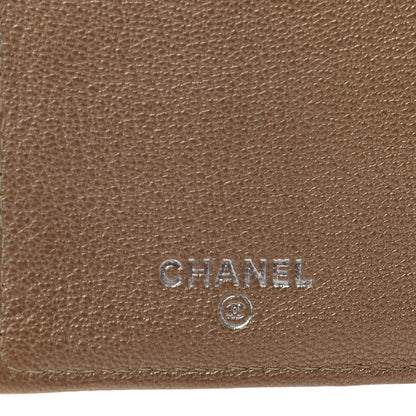 Chanel Metallic Calfskin Diamond Stitched Flap Wallet Silver Gold 6 of 7