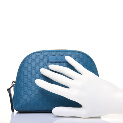 Gucci Microguccissima GG Cosmetic Case Deep Cobalt 2 of 15