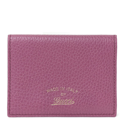 Gucci Dollar Calfskin Swing Train Pass Card Case Peonia Flower 1 of 10