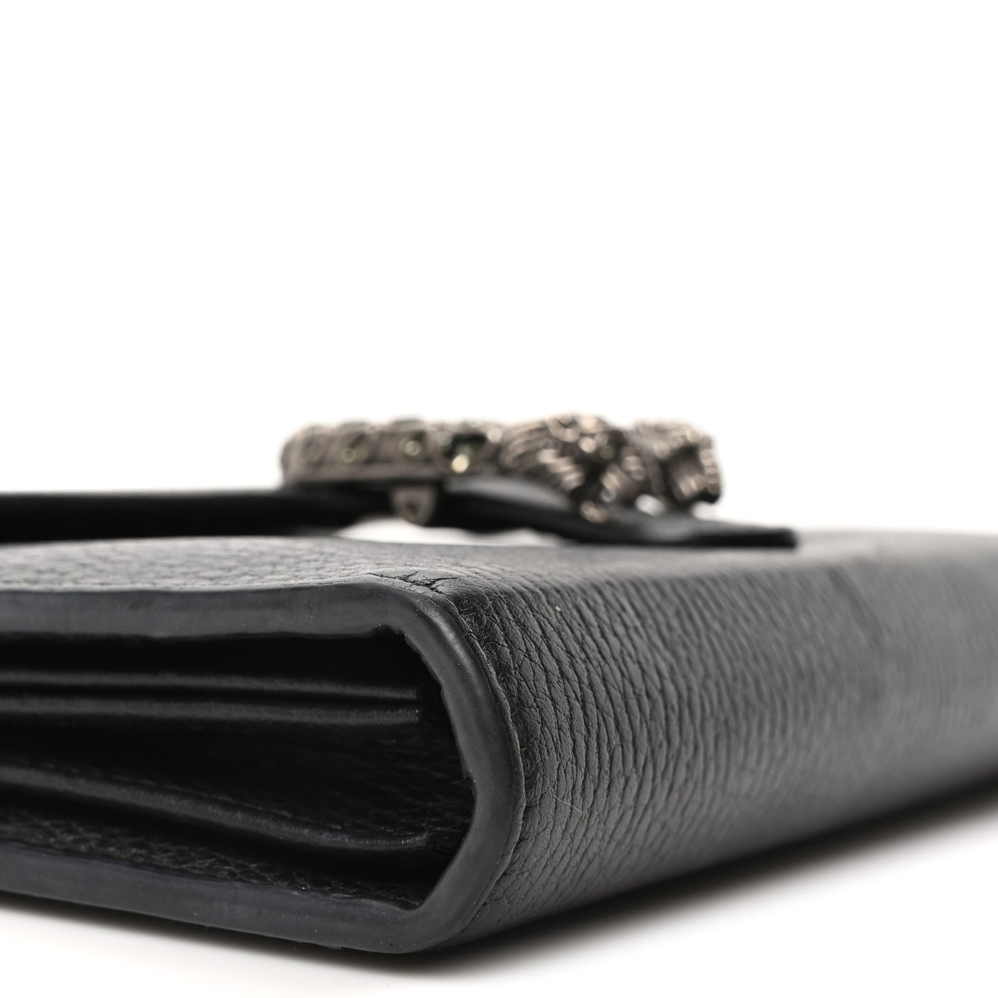 Calfskin Mini Dionysus Chain Wallet Black