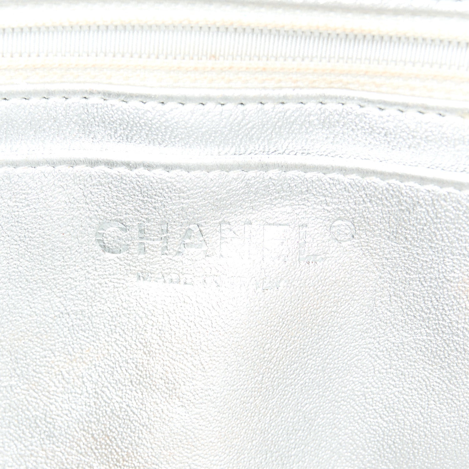 Chanel Metallic Lambskin Quilted Jumbo Single Flap Silver 6 of 11