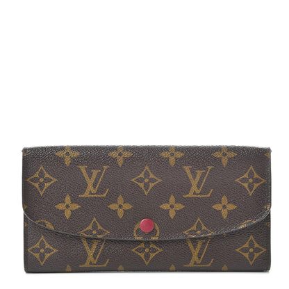 Louis Vuitton Monogram Emilie Wallet Fuchsia 1 of 10