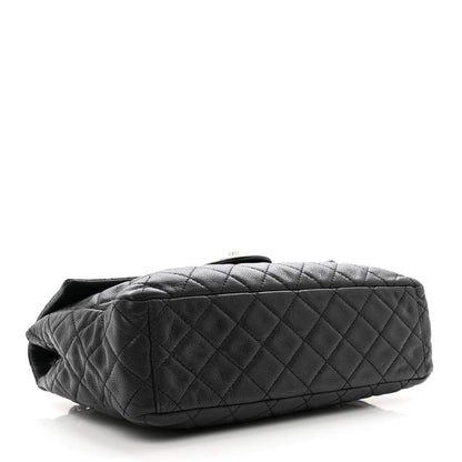 Chanel Washed Caviar Quilted Maxi Single Flap Black 4 of 11