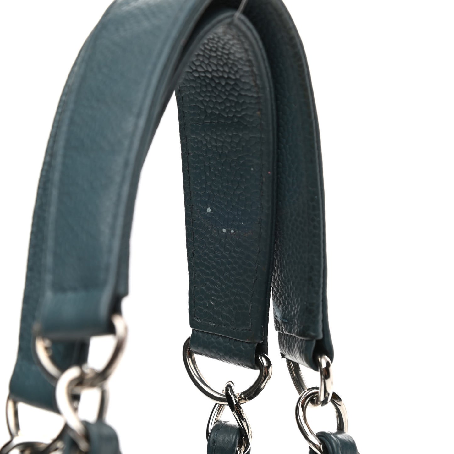 Caviar Quilted Grand Shopping Tote GST Blue