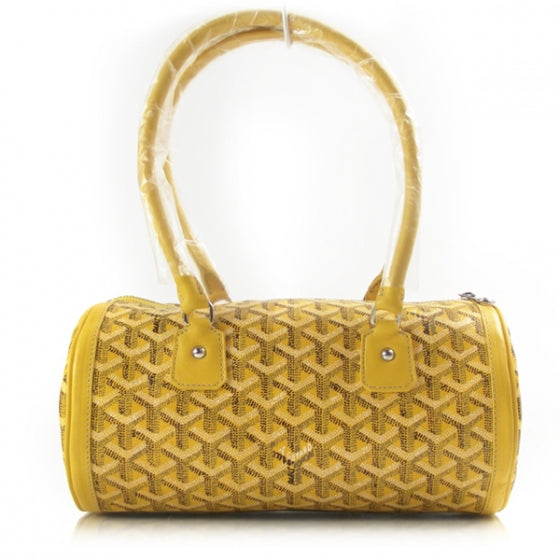 Goyardine Amakios PM Bowler Tote Bag Yellow