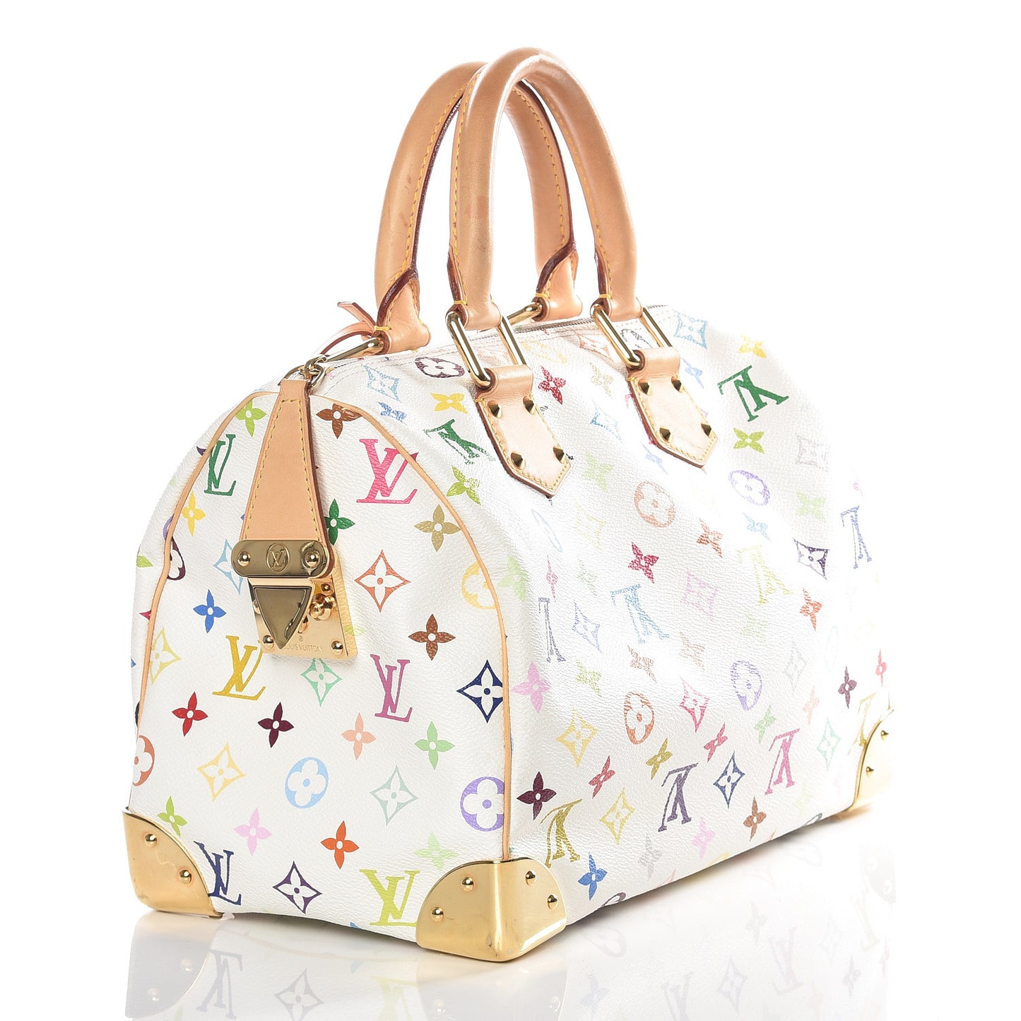 Monogram Multicolor Speedy 30 White