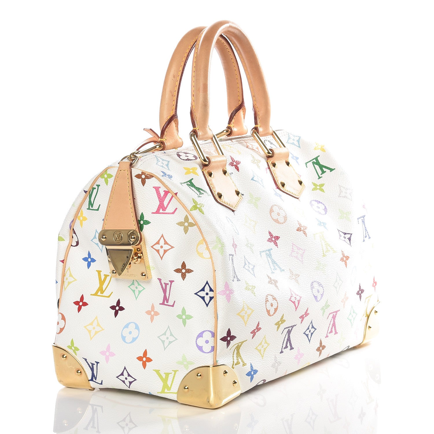 Louis Vuitton Monogram Multicolor Speedy 30 White 2 of 8