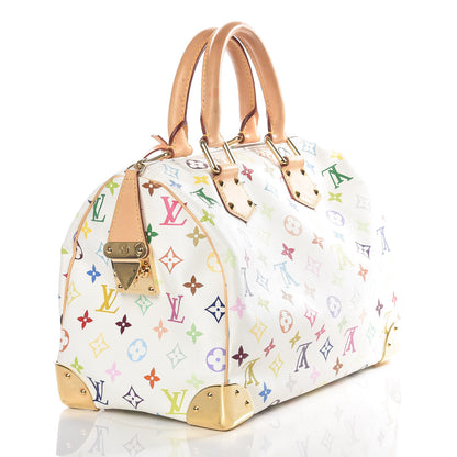 Louis Vuitton Monogram Multicolor Speedy 30 White 2 of 8