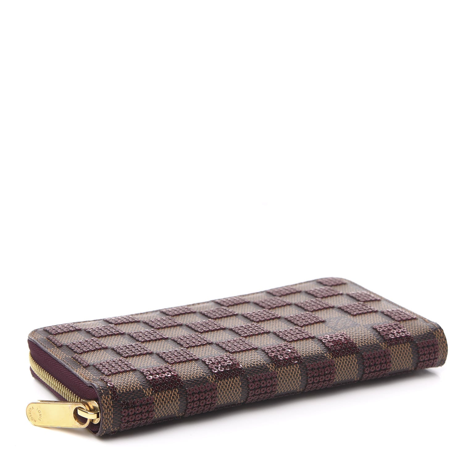 Louis Vuitton Damier Paillettes Zippy Wallet Red 4 of 7
