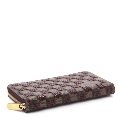 Louis Vuitton Damier Paillettes Zippy Wallet Red 4 of 7