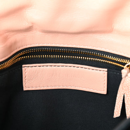 Balenciaga Chevre Gold Metallic Edge Hardware Envelope Clutch Rose Corail 6 of 9