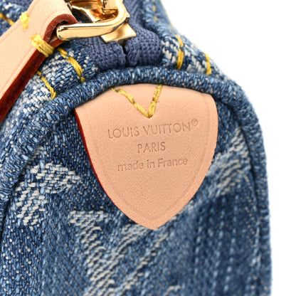 Louis Vuitton Denim Trousse Speedy Blue 6 of 7