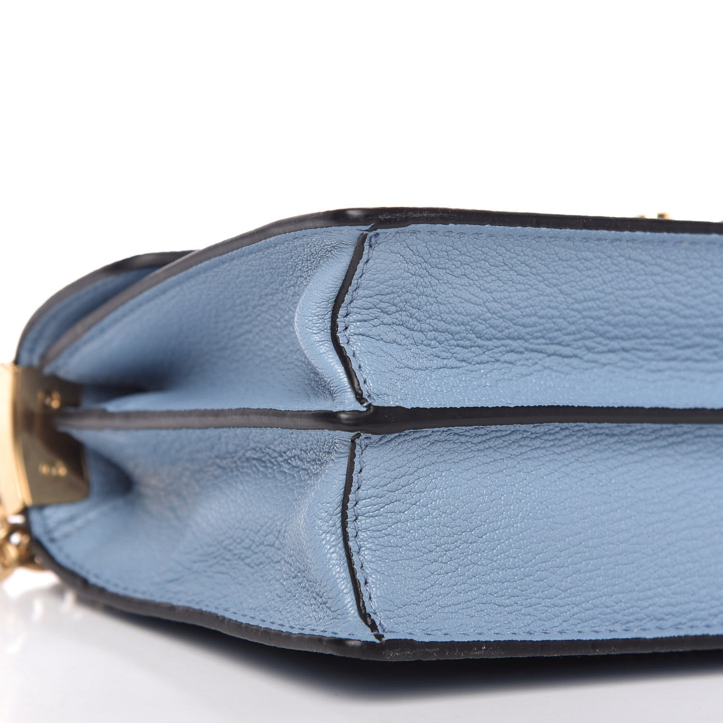 Jacquard Madras Confidential Logo Shoulder Bag Blue