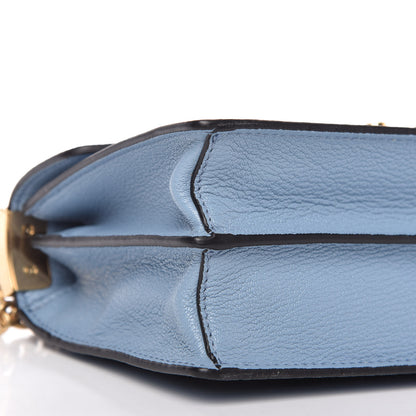 Miu Miu Jacquard Madras Confidential Logo Shoulder Bag Blue 7 of 12