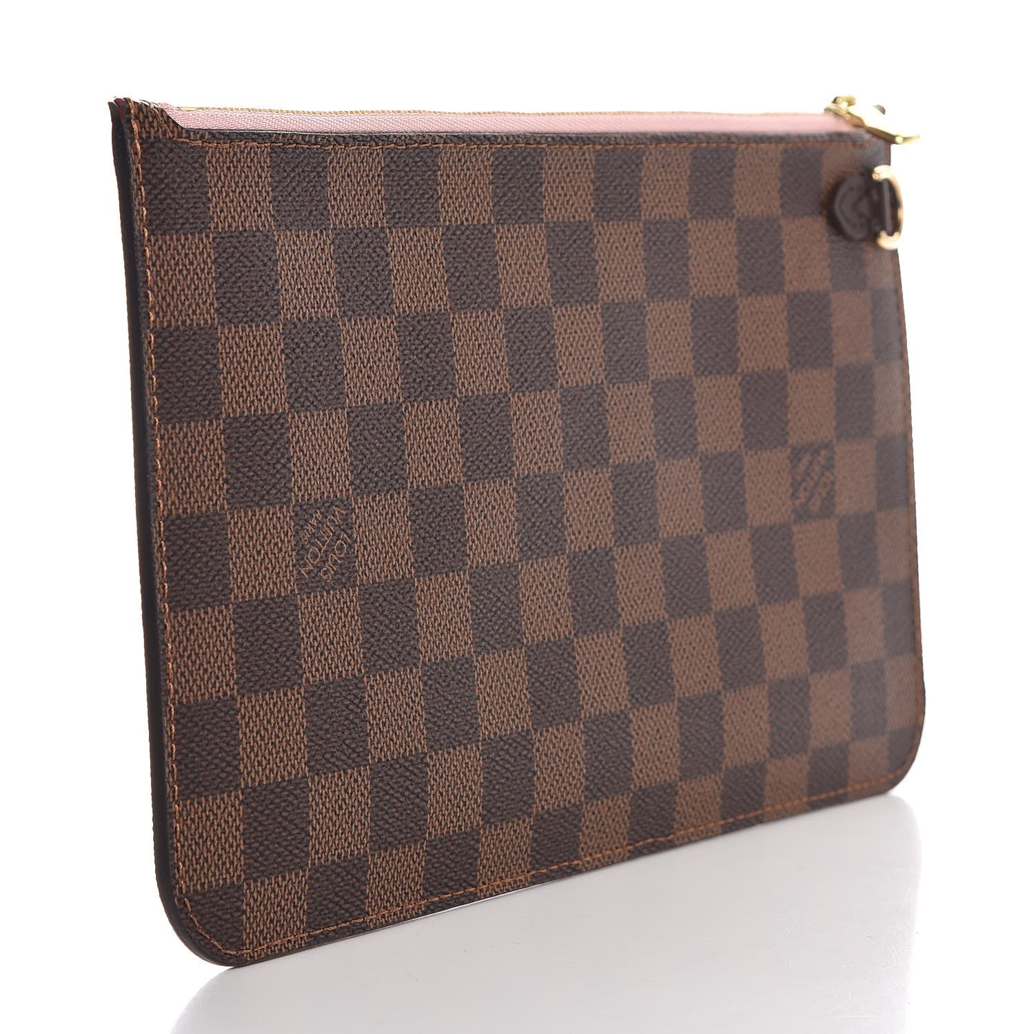 Louis Vuitton Damier Ebene Neverfull MM GM Pochette Rose Ballerine 3 of 7