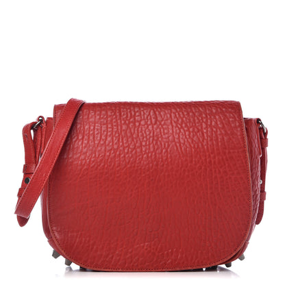 Alexander Wang Pebbled Lambskin Lia Sling Red Nickel Hardware 2 of 15