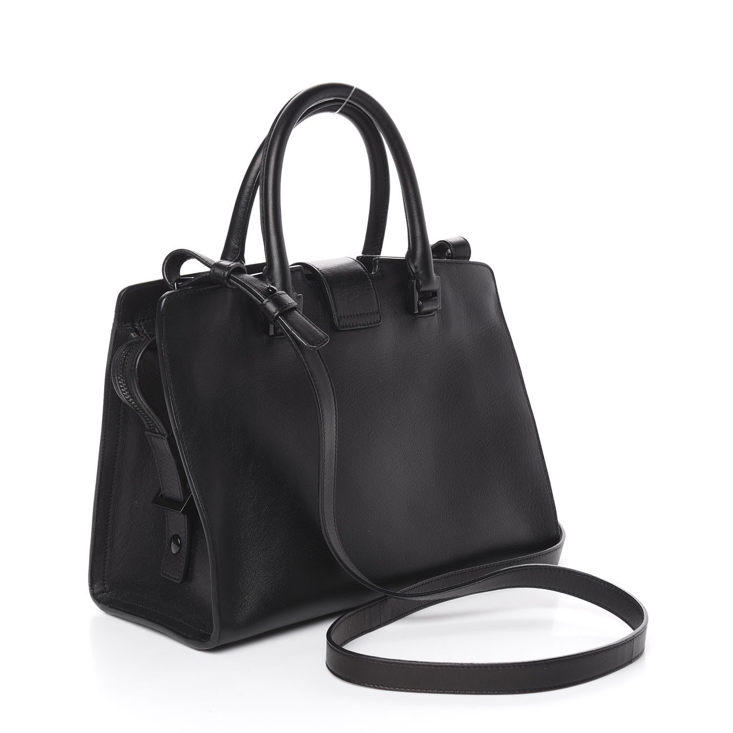 Saint Laurent Calfskin Baby Monogram Cabas Black 4 of 12