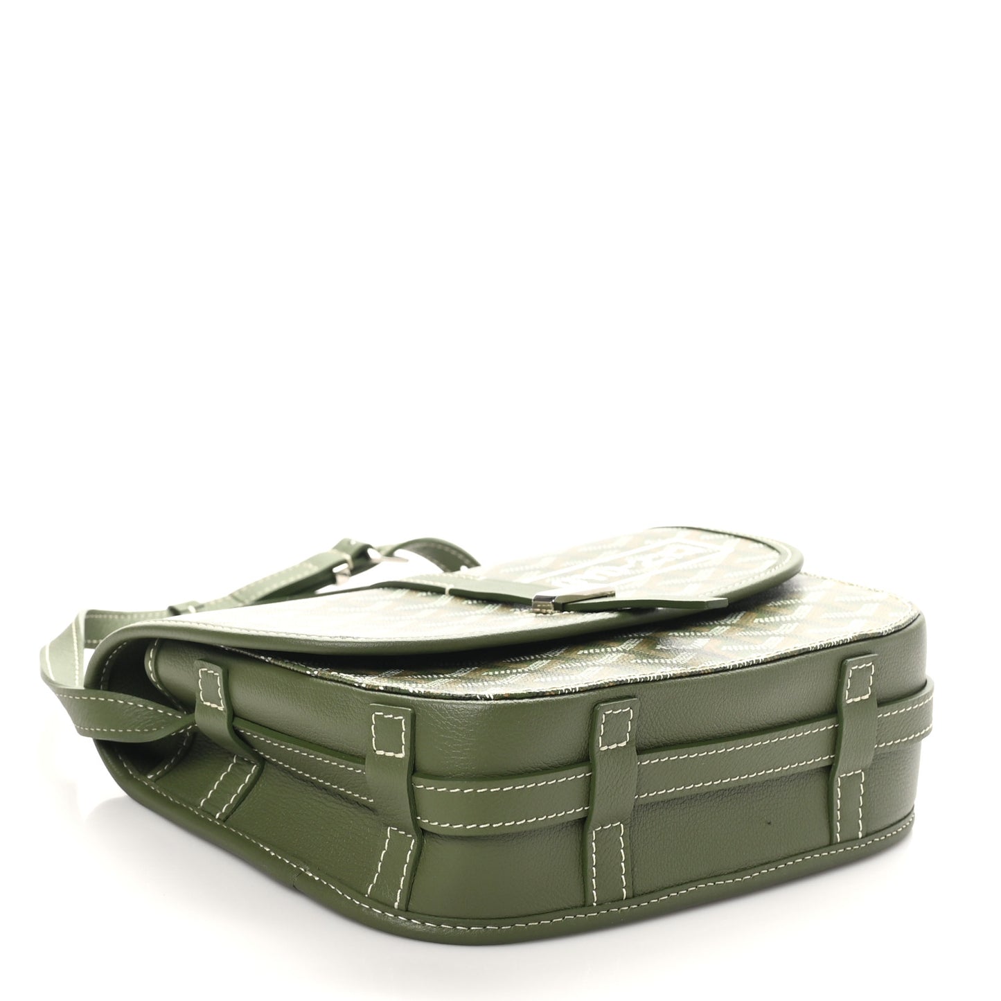 Goyardine Belvedere PM Messenger Bag Kaki