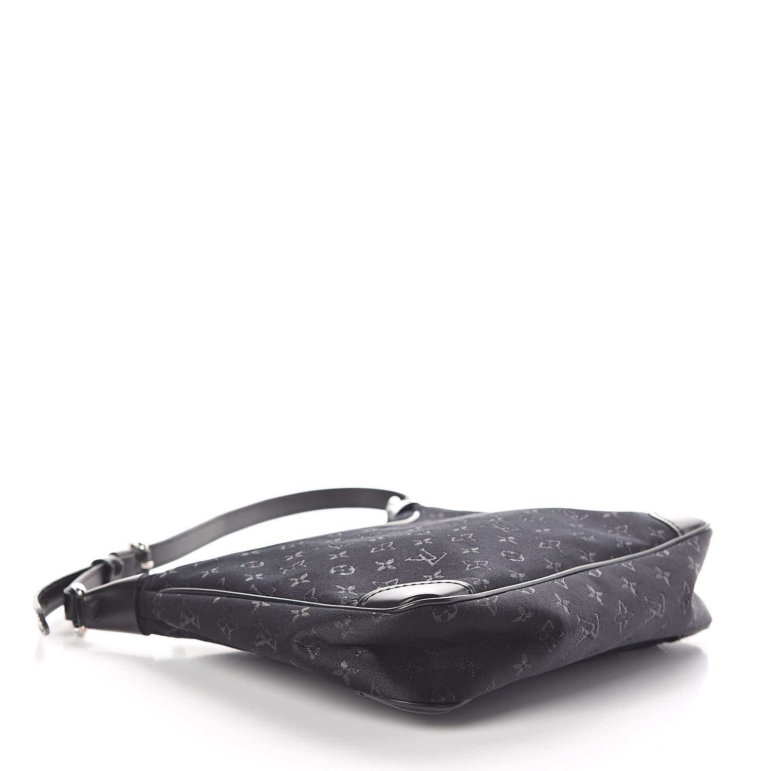 Louis Vuitton Satin Monogram Little Boulogne Black 4 of 10