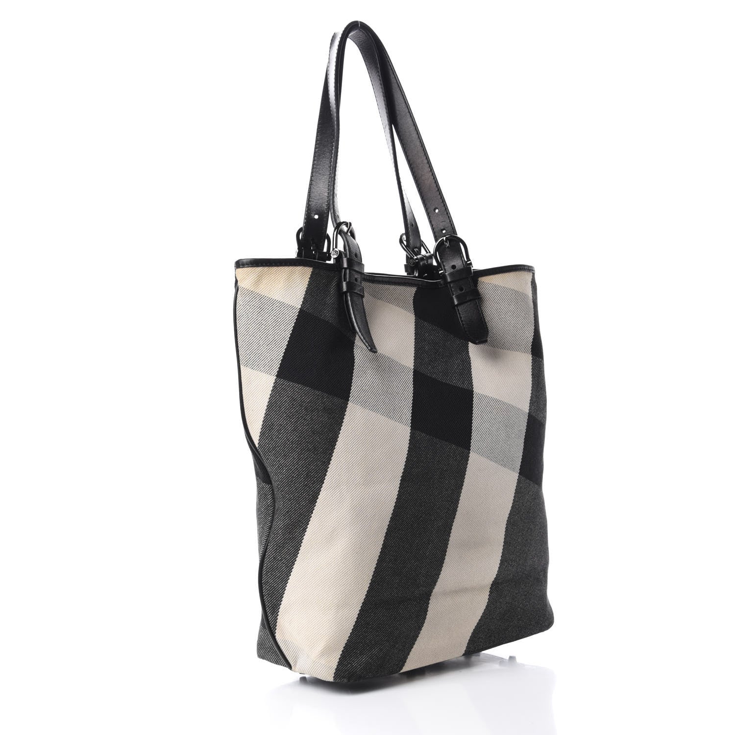 Burberry Beat Check Tote Black 3 of 9
