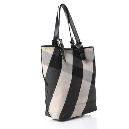 Burberry Beat Check Tote Black 3 of 9
