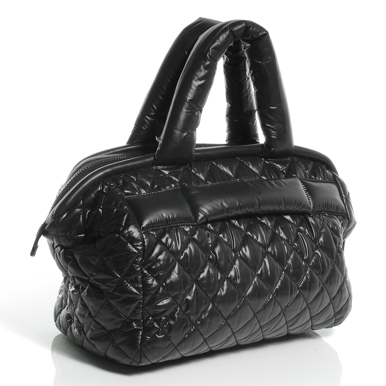 Chanel Nylon Coco Cocoon Bowler Black 3 of 7