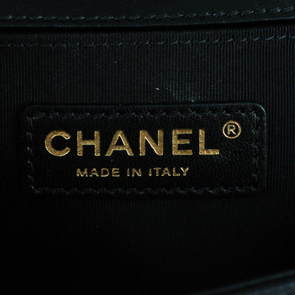 Chanel Lambskin Quilted Small Boy Flap Black 6 of 7