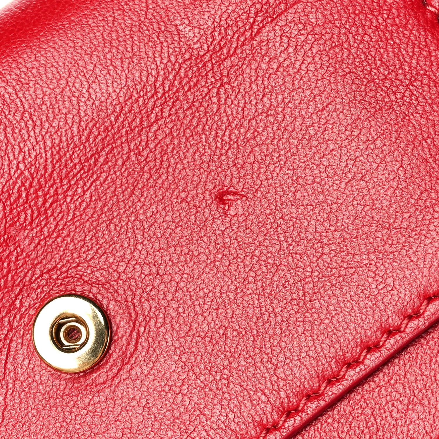 Celine Lambskin Small Flap Wallet Red 12 of 13