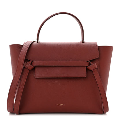 Celine Baby Grained Calfskin Micro Belt Bag Ruby 1 of 10