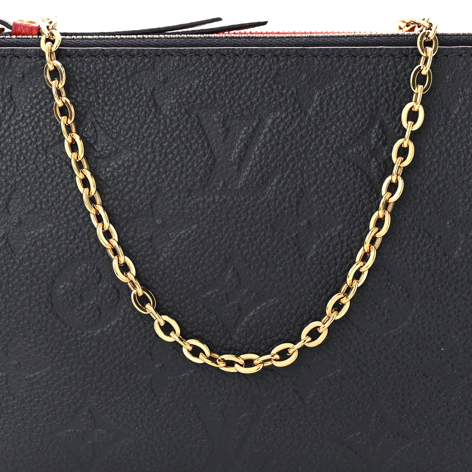 Louis Vuitton Empreinte Double Zip Pochette Marine Rouge 8 of 10