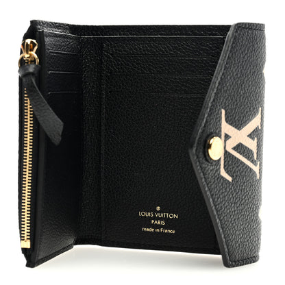 Louis Vuitton Empreinte Monogram Giant Victorine Wallet Black Beige 5 of 6
