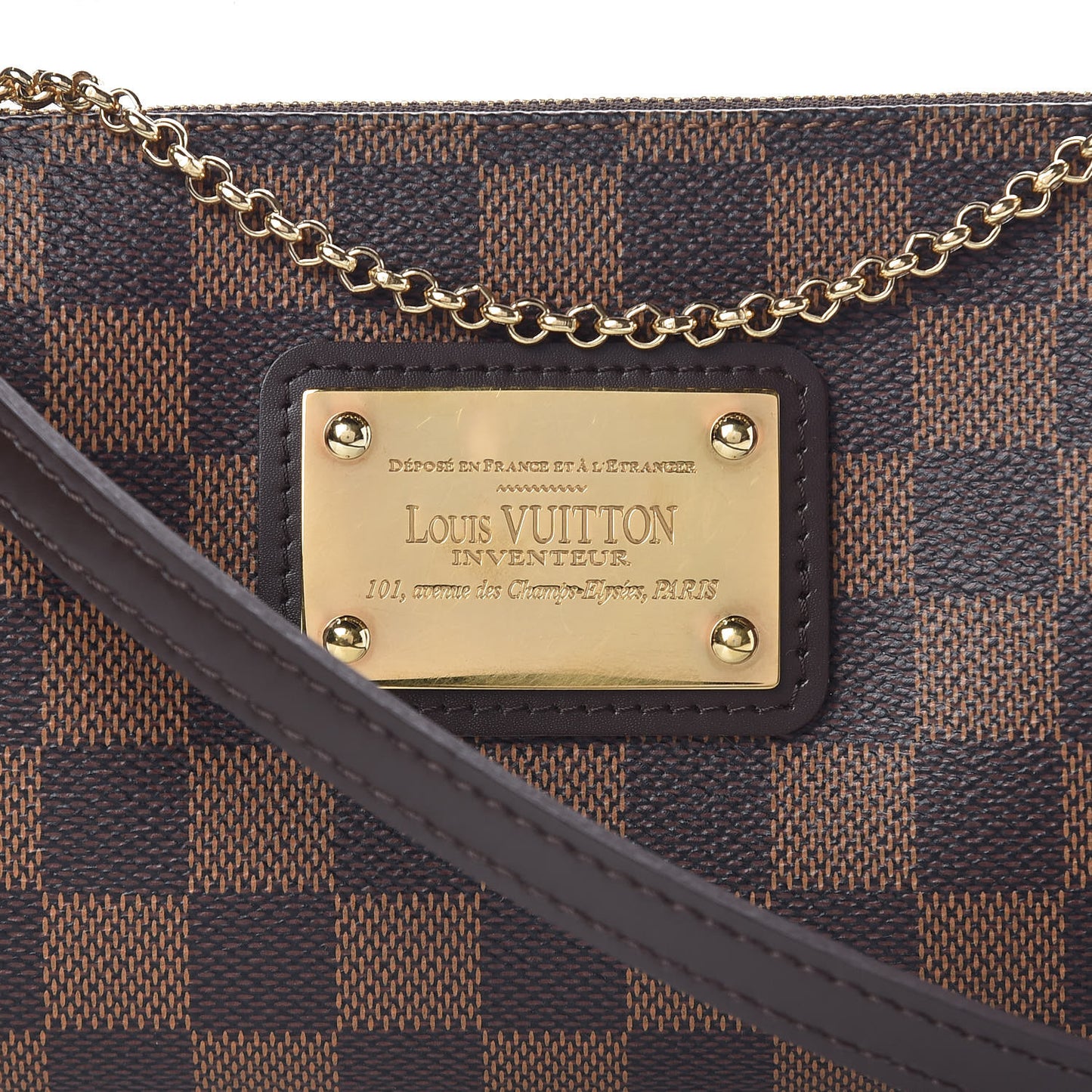Damier Ebene Eva Clutch