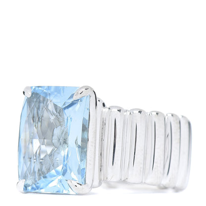 John Hardy Sterling Silver Blue Topaz Batu Bedeg Ring 55 7.25 3 of 6