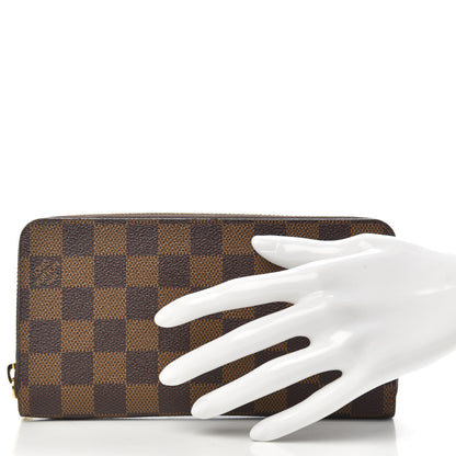 Louis Vuitton Damier Ebene Zippy Wallet Rose Ballerine 2 of 8