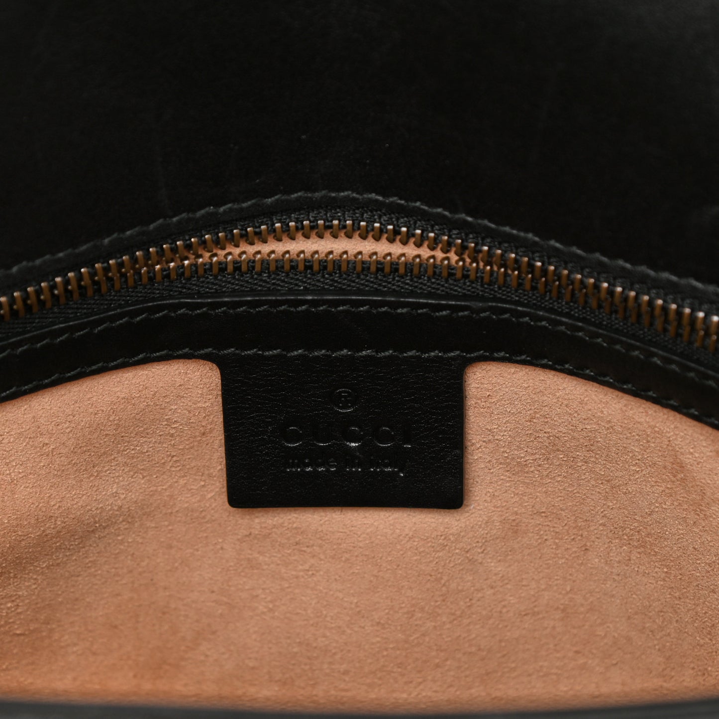 Calfskin Matelasse Medium GG Marmont Shoulder Bag Black