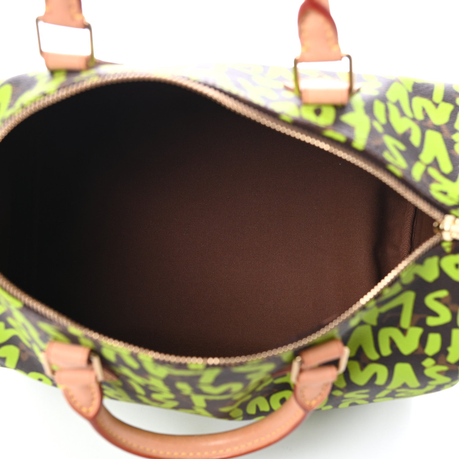 Louis Vuitton Monogram Graffiti Speedy 30 Green 5 of 9