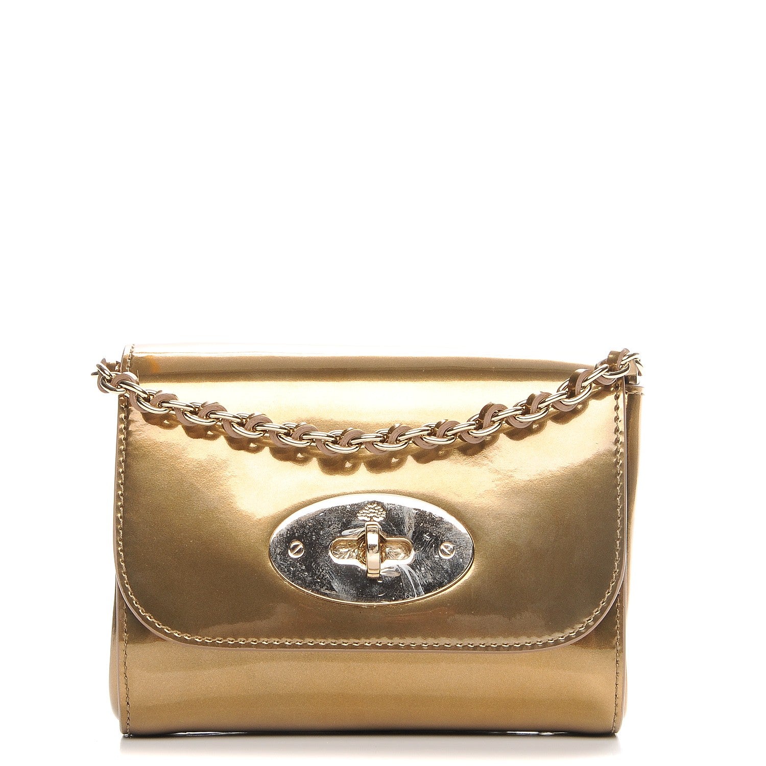 Mulberry Metallic Patent Mini Lily Gold 1 of 6