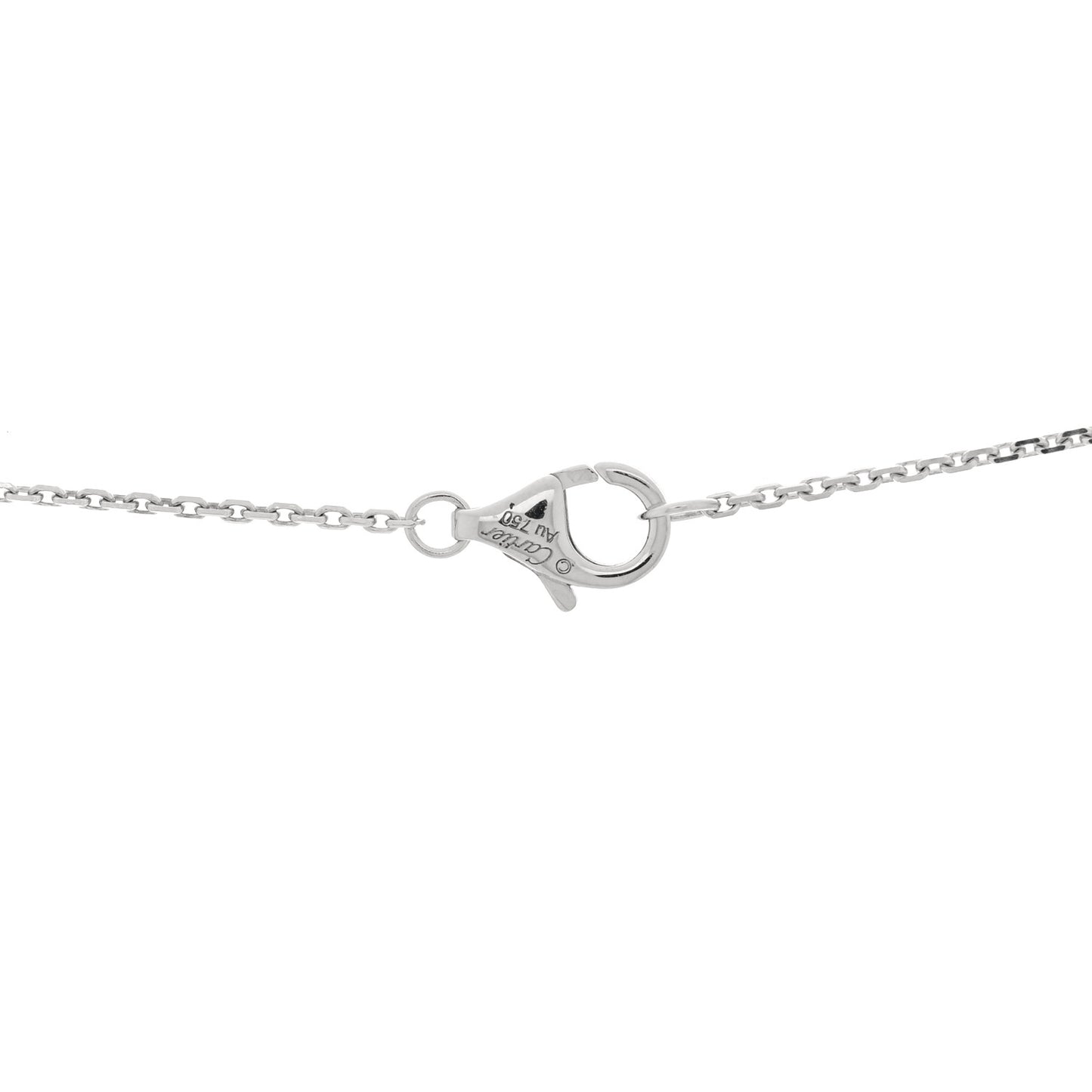 18K White Gold Diamond Etincelle De Cartier Pendant Necklace