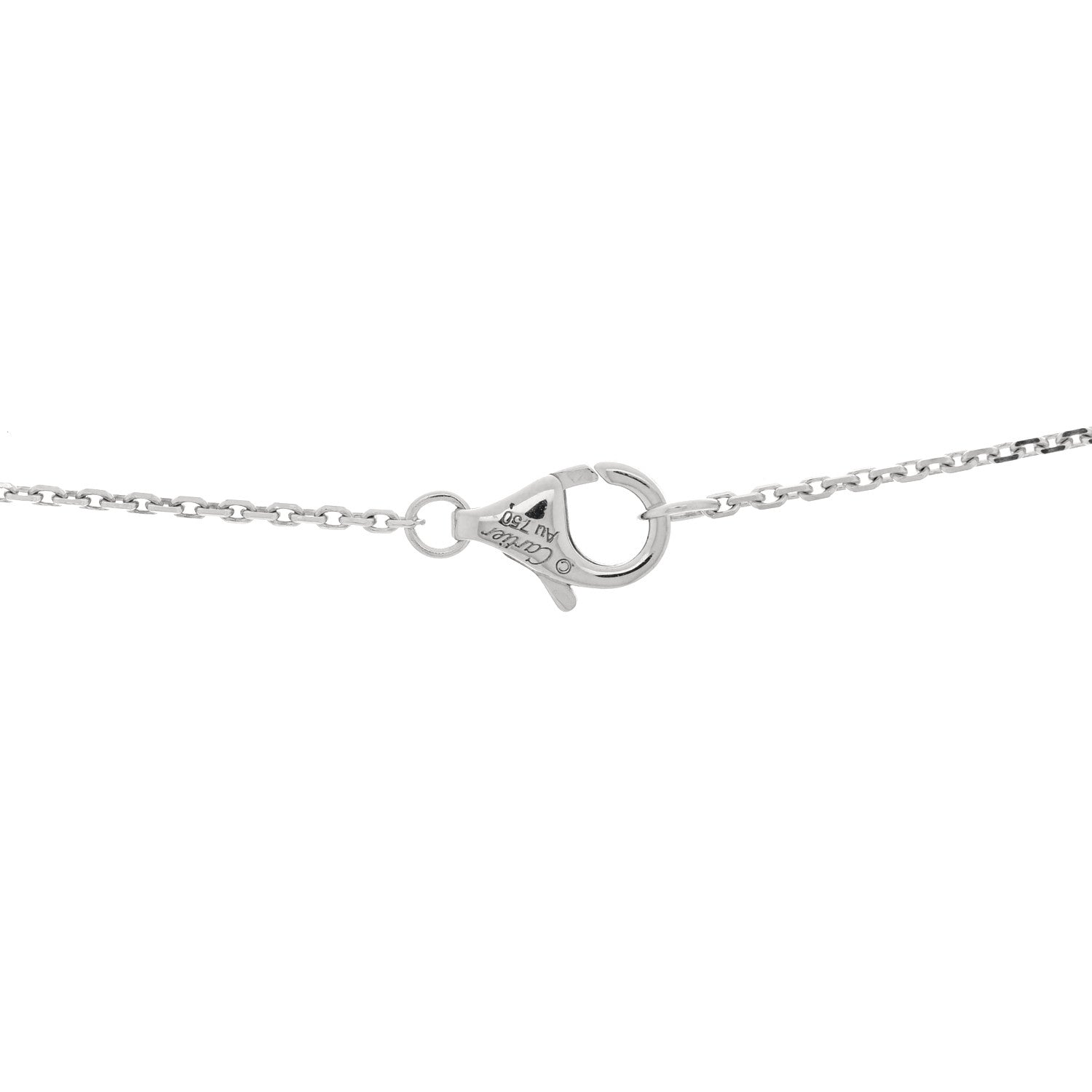Cartier 18K White Gold Diamond Etincelle De Cartier Pendant Necklace 5 of 5