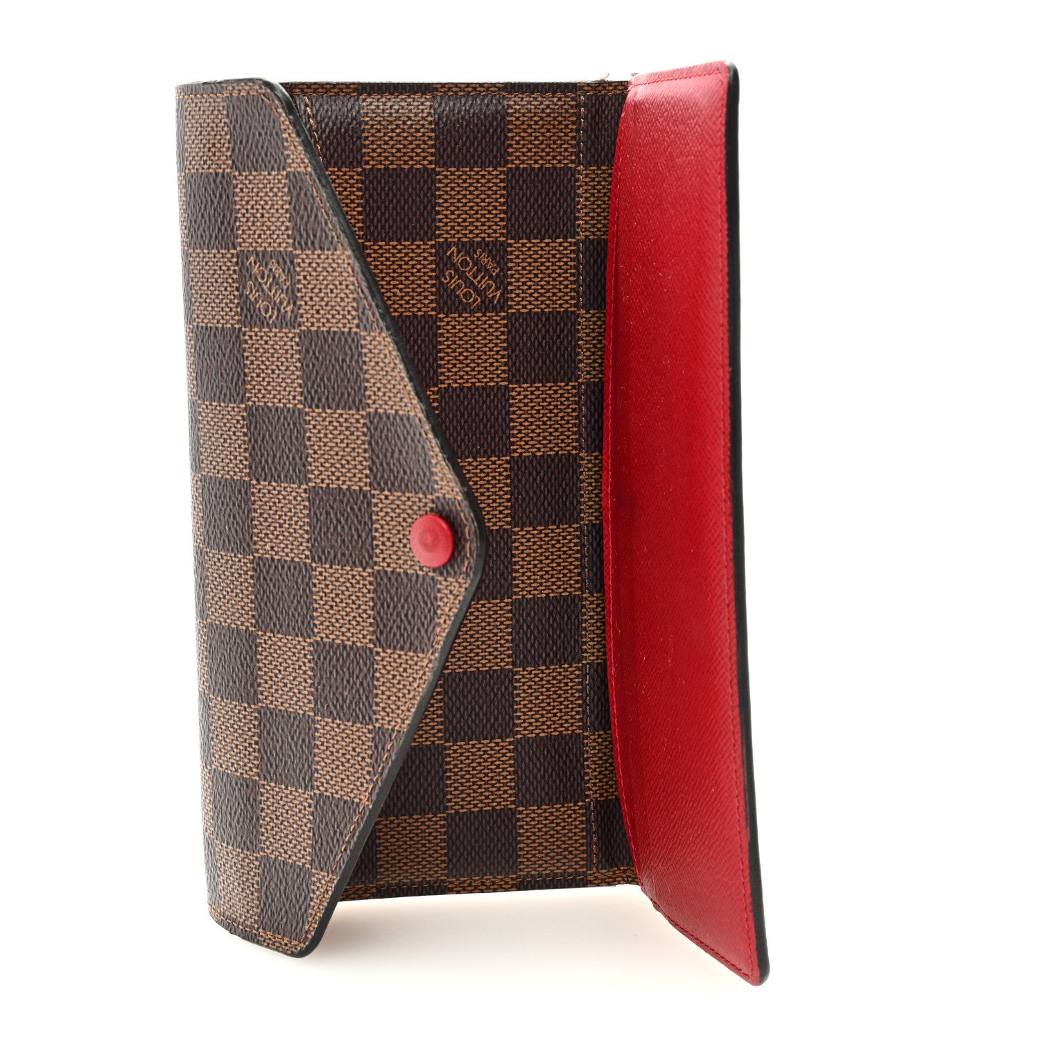 Louis Vuitton Damier Ebene Josephine Wallet Red 6 of 7