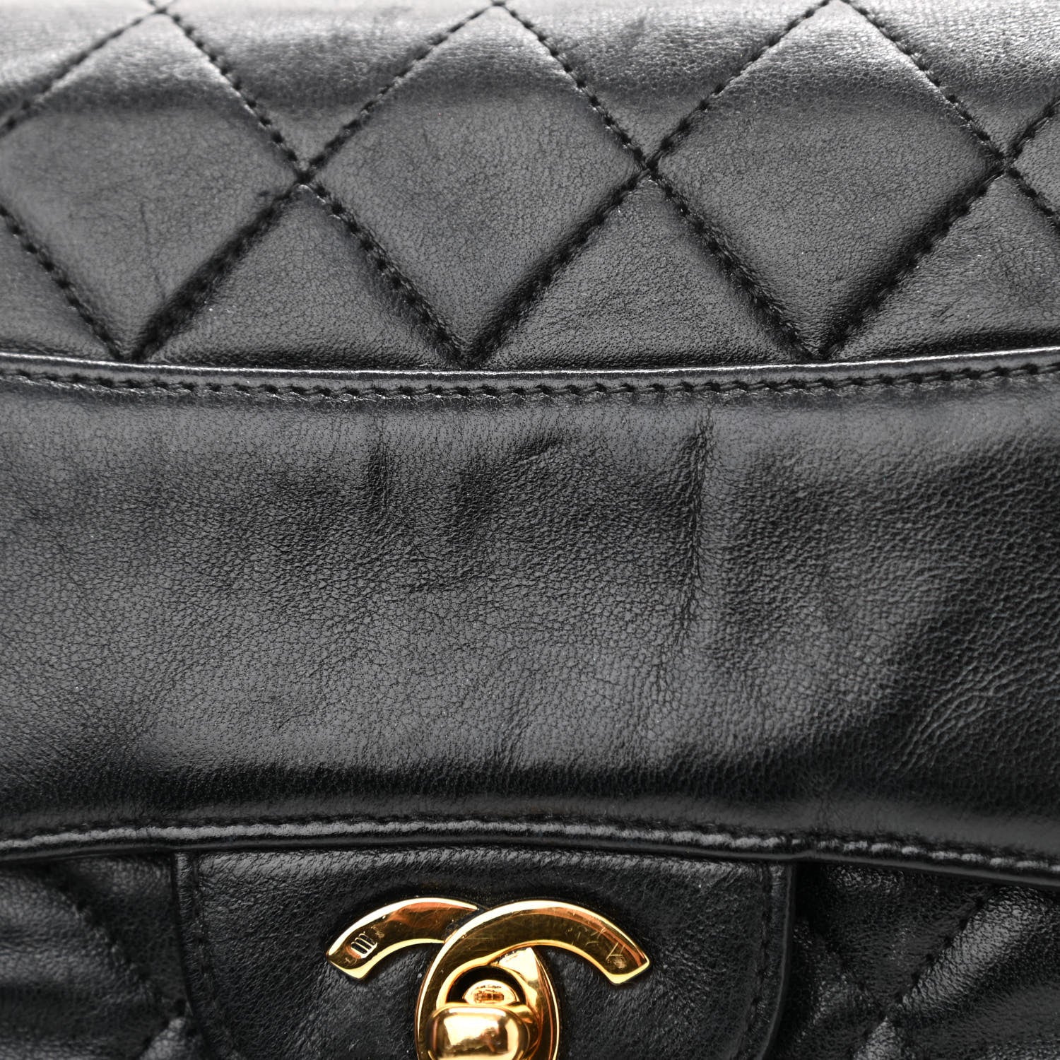 Chanel Lambskin Quilted Small Single Flap Black 12 of 12