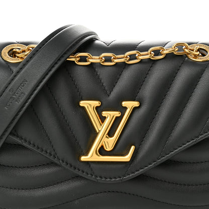 Louis Vuitton Calfskin LV New Wave Chain Bag Black 7 of 10