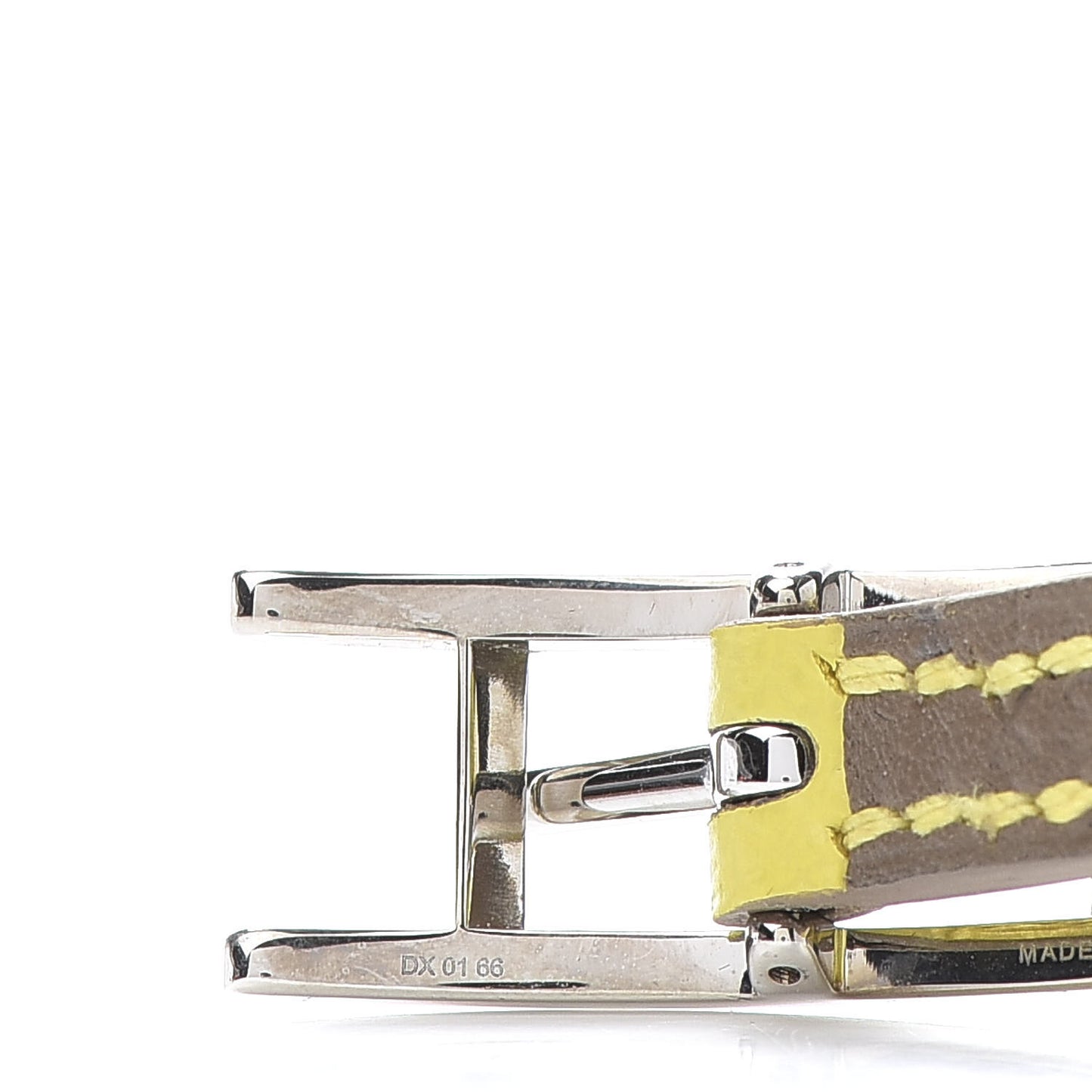 Epsom Swift Behapi Double Tour Bracelet XS Lime Etoupe