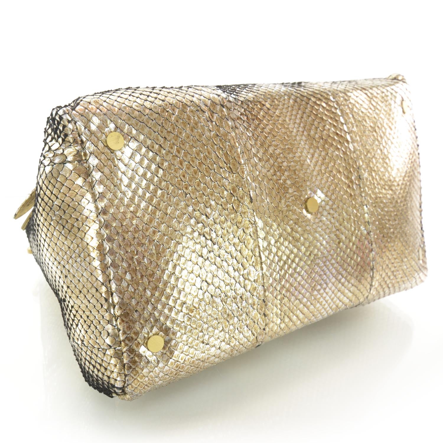 Jimmy Choo Python Tulita Gold 4 of 6